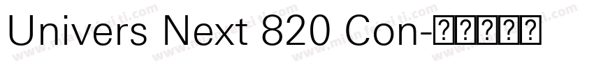 Univers Next 820 Con字体转换